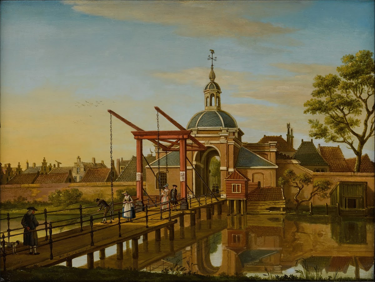 Leiden a view of Koepoort seen from the road to Zoeterwoude