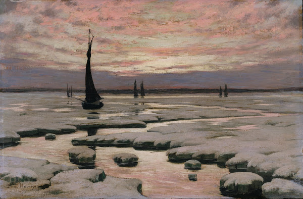 Winter Sunset ca 1890