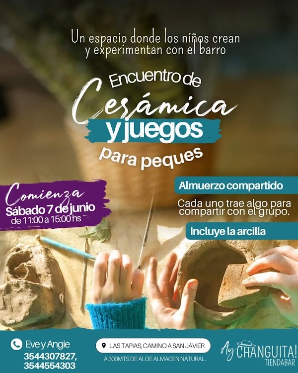 Encuentro de Cerámica y Juegos para Peques🏺