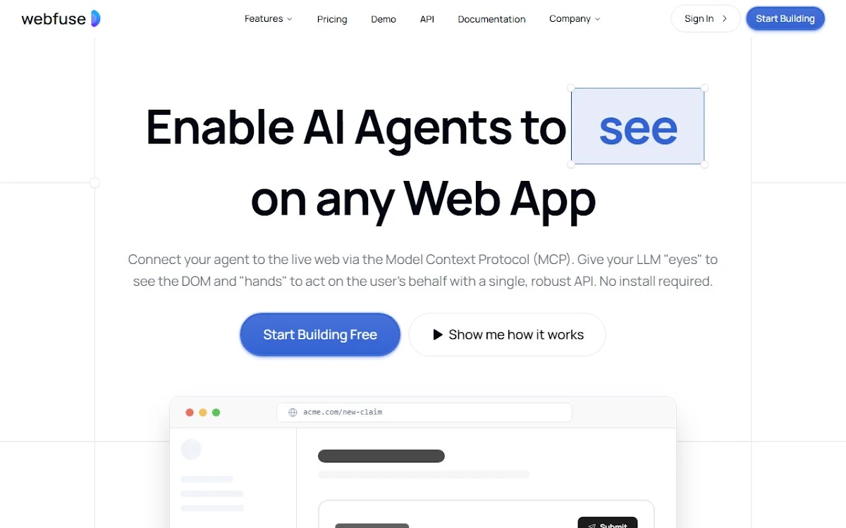 Captura de Webfuse