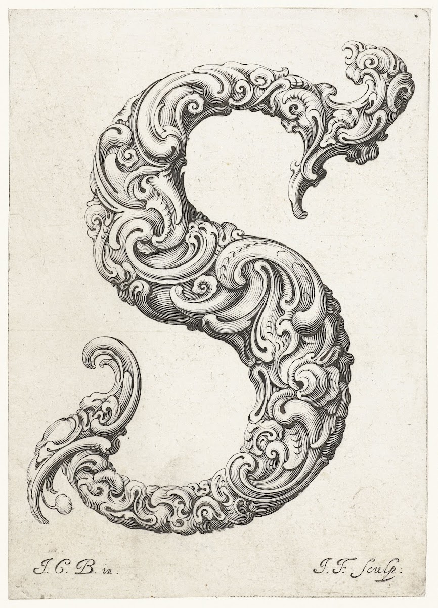 Letter S 1645 1650