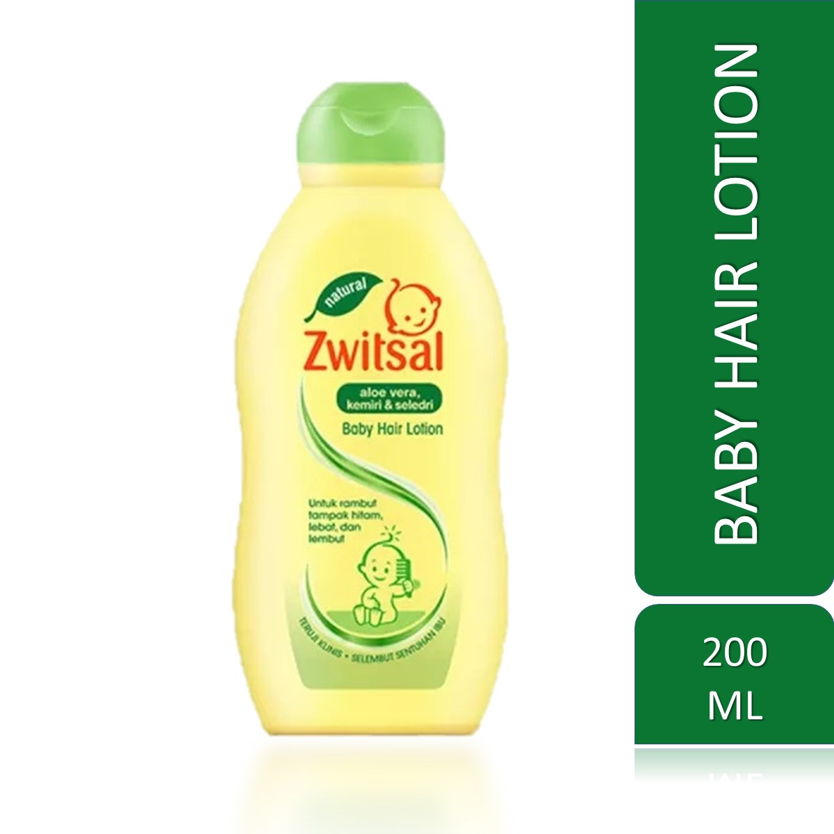 Zwitsal Baby Hair Lotion with Aloe Vera Celery Candlenut Nourish Thickening Hair
