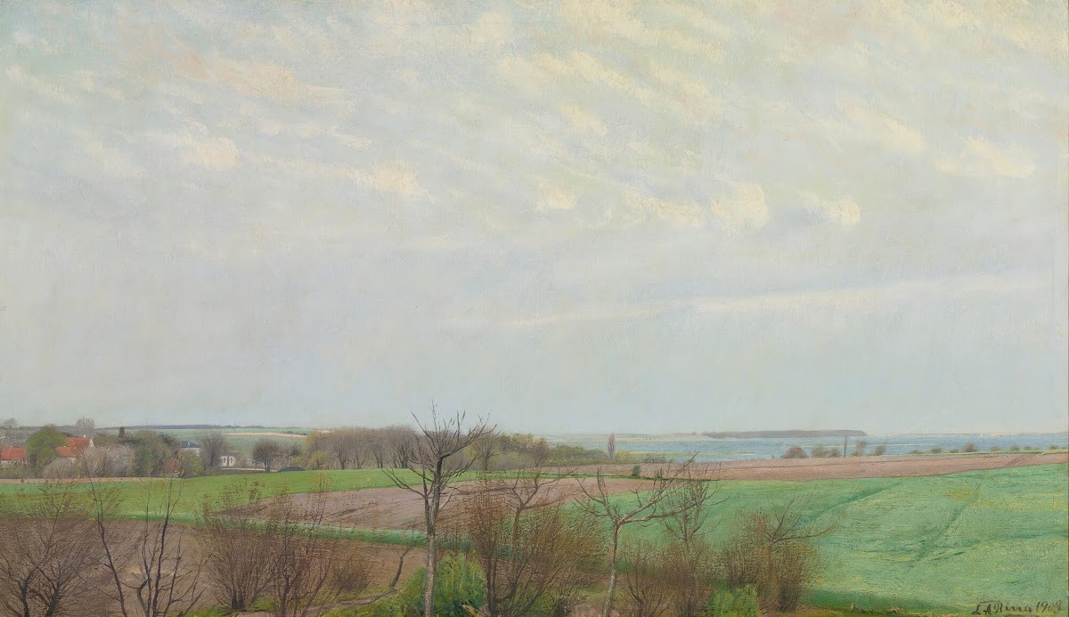 View Of Roskilde Fjord Early Spring 1903