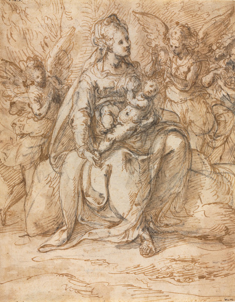Madonna and Child with Angels late 1500s
