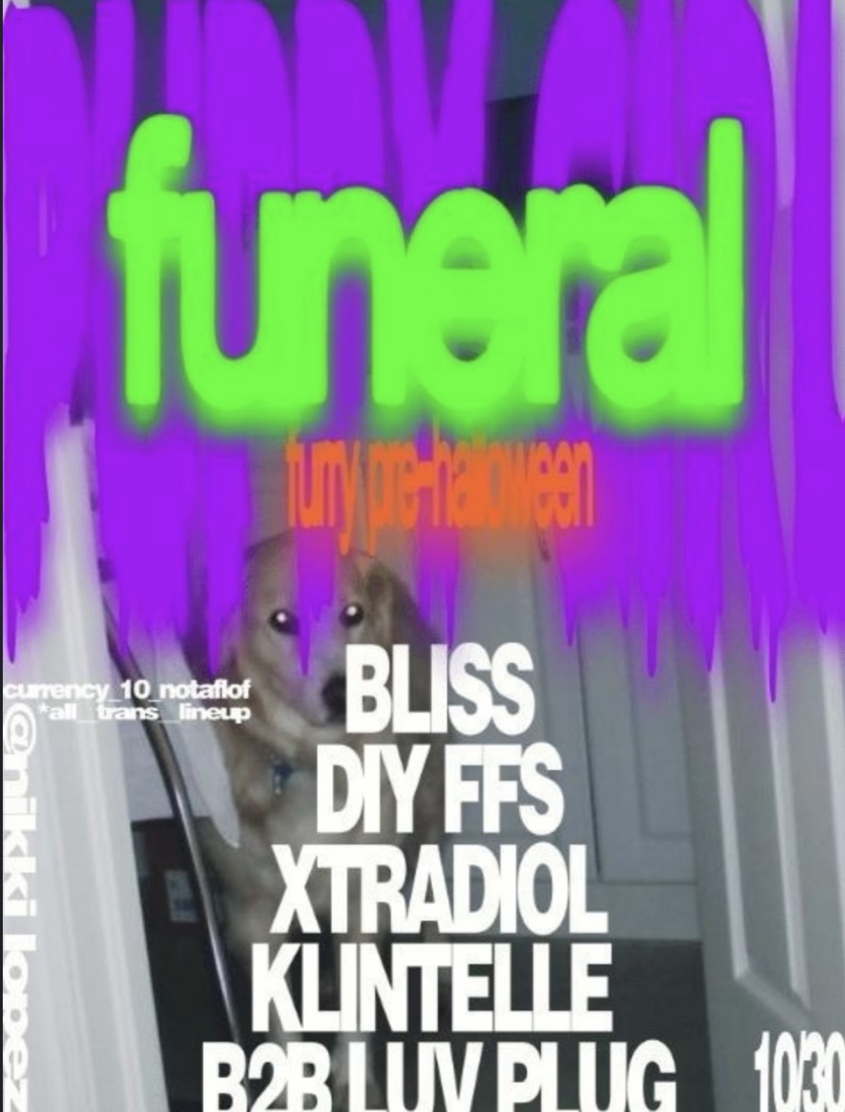 Flyer for Furry Halloweekend Kickoff