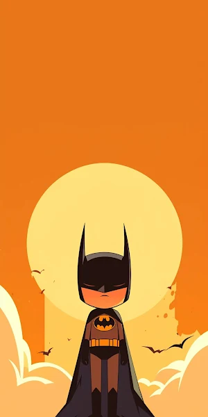 Batman, Cartoon, Superhero, Dc Comics Full HD iPhone Wallpaper Background