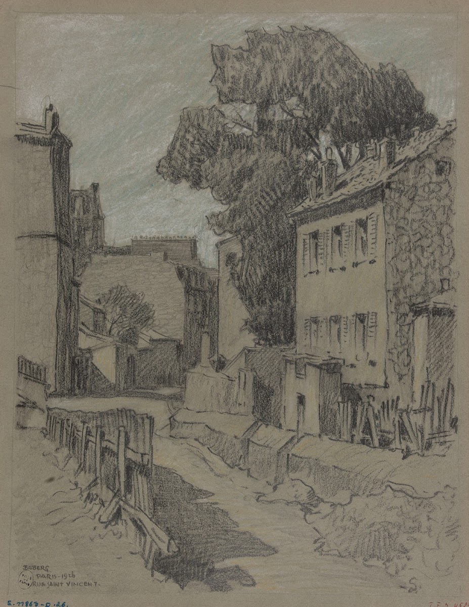 Rue Saint Vincent à Montmartre 1926