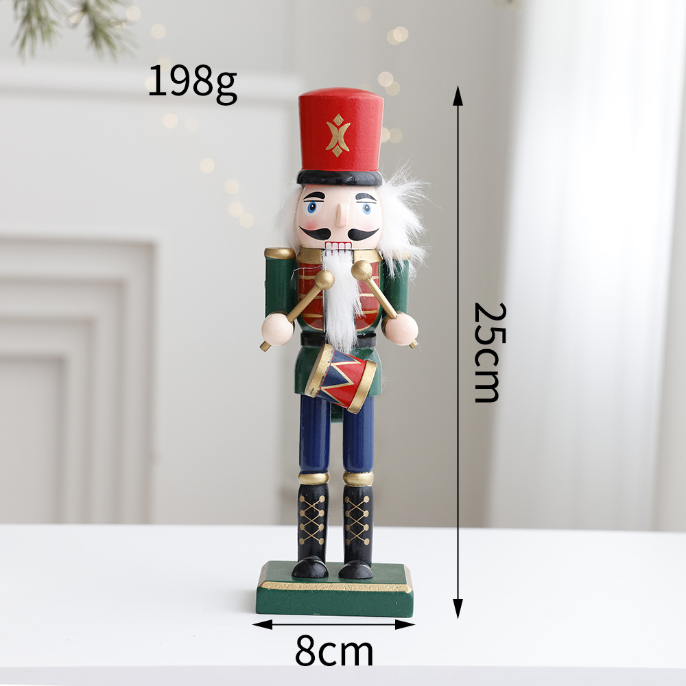Dekorative Nussknacker-Figur aus Holz für den Tisch