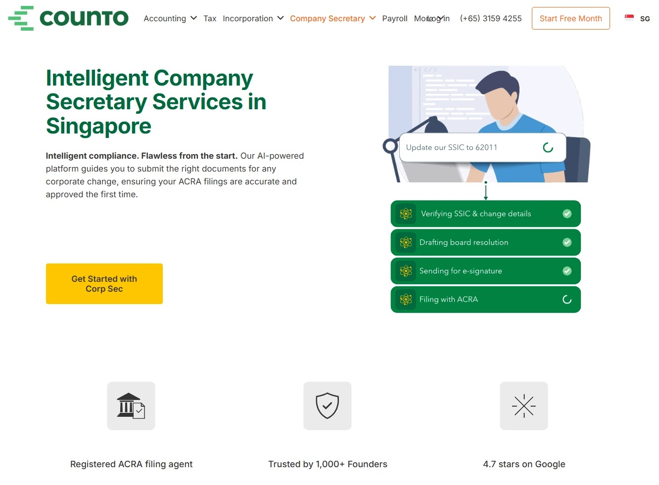 Counto Company Secretary Service Page