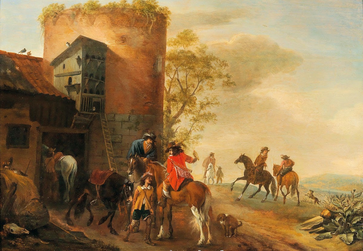 The departure for the hunt