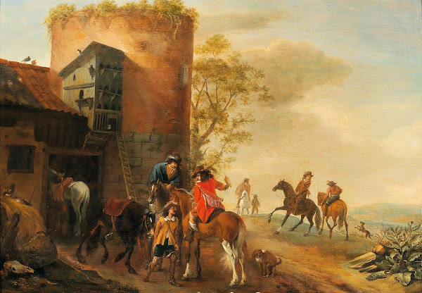 The departure for the hunt