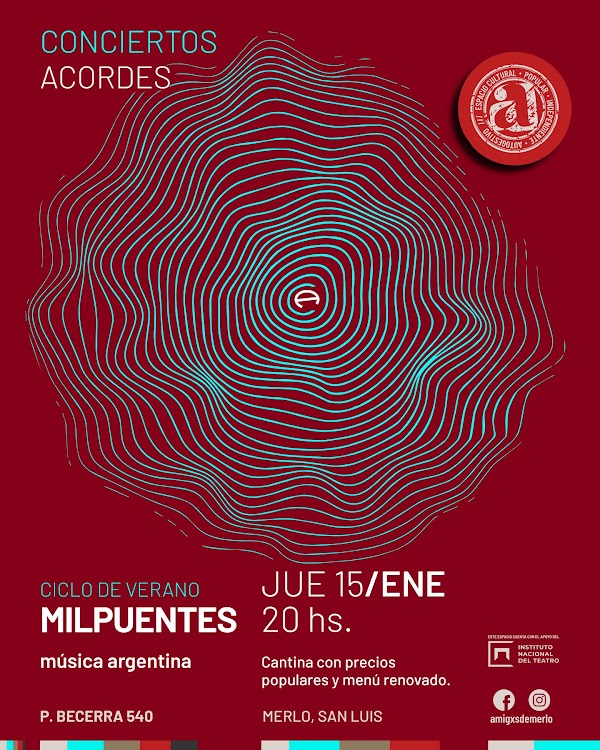 🎶 CICLO DE VERANO “CONCIERTOS ACORDES”