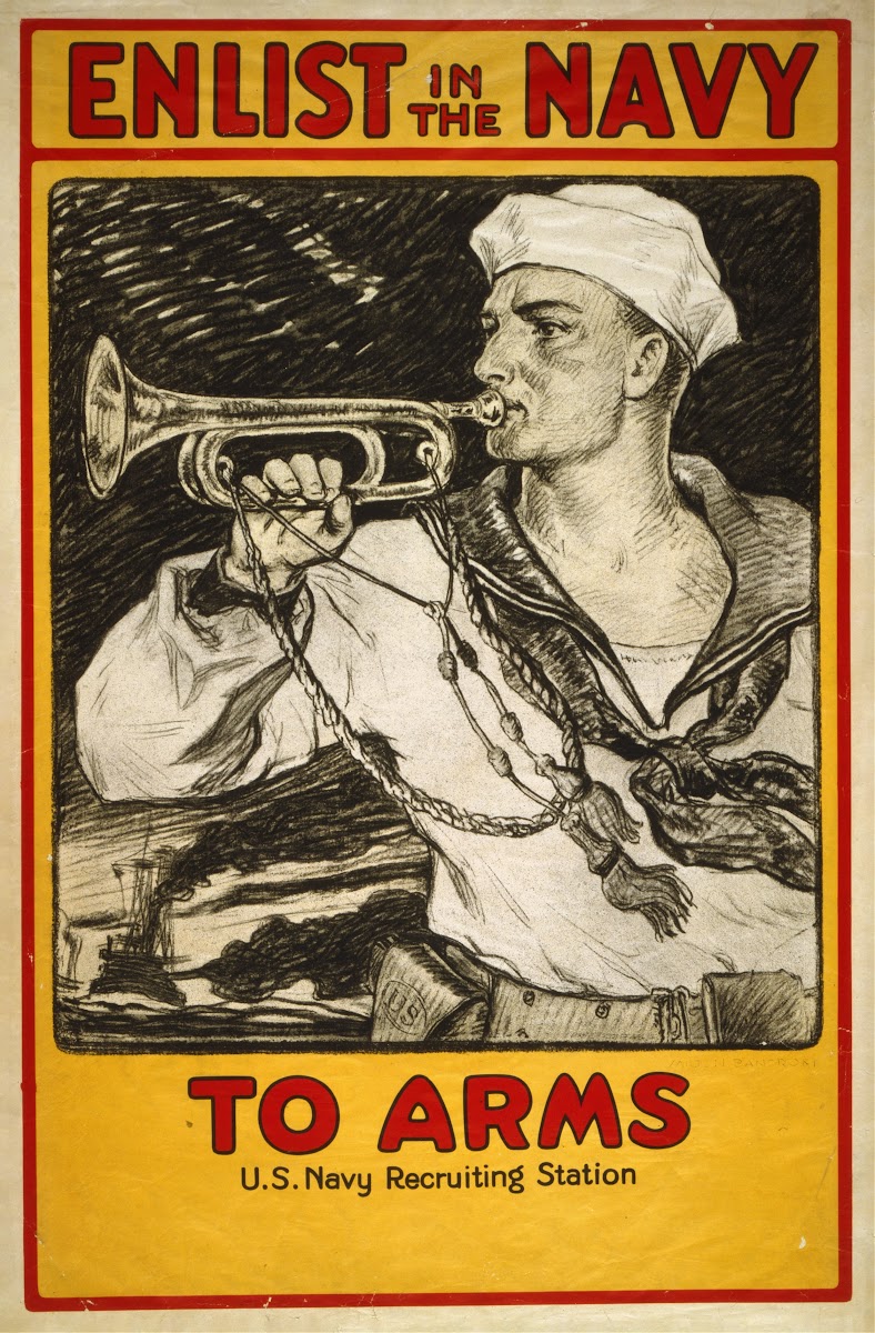 Enlist In The Navy To Arms 1917