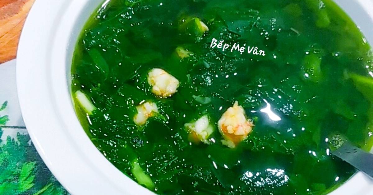 Canh rau ngót nấu tôm tươi