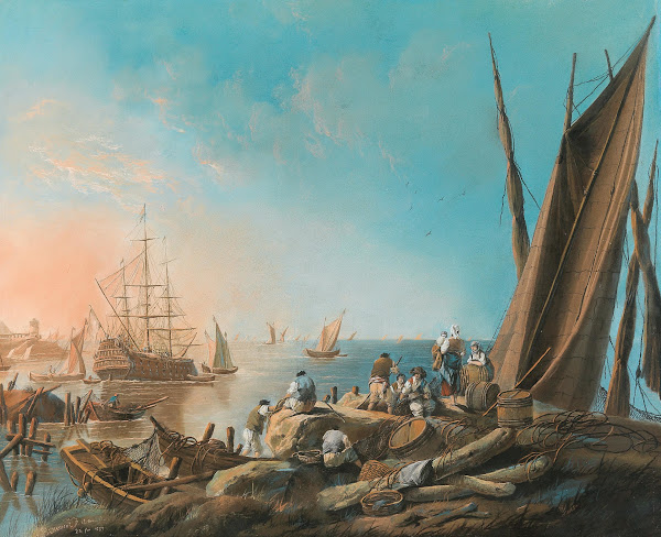 At the mouth of the River Tagus 1789