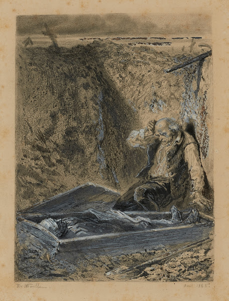 Fauchelevent ouvre le cercueil Les Cimetières prennent ce quon leur donne 1865