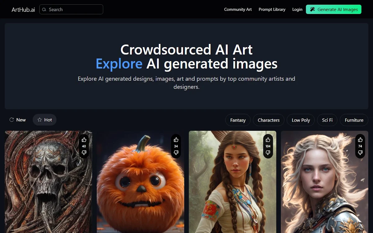 Captura de ArtHub