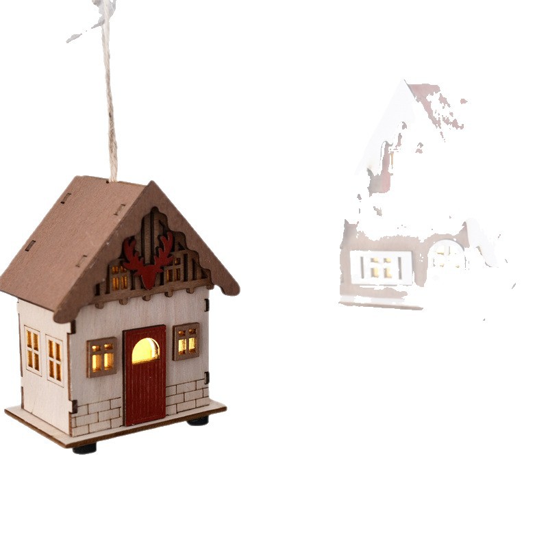 Lit Retro Christmas House