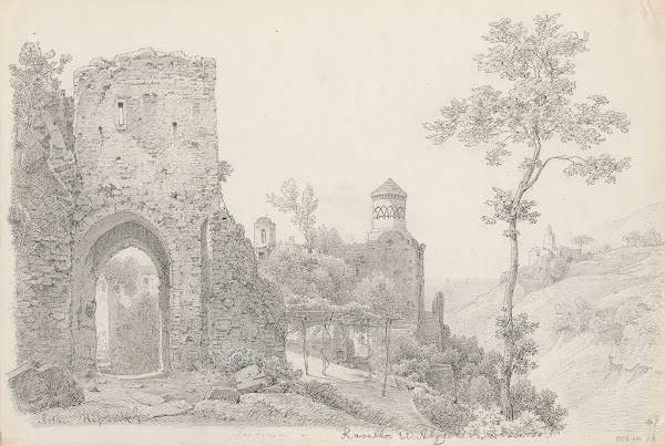 View of Villa Rufolo in Ravello 1878