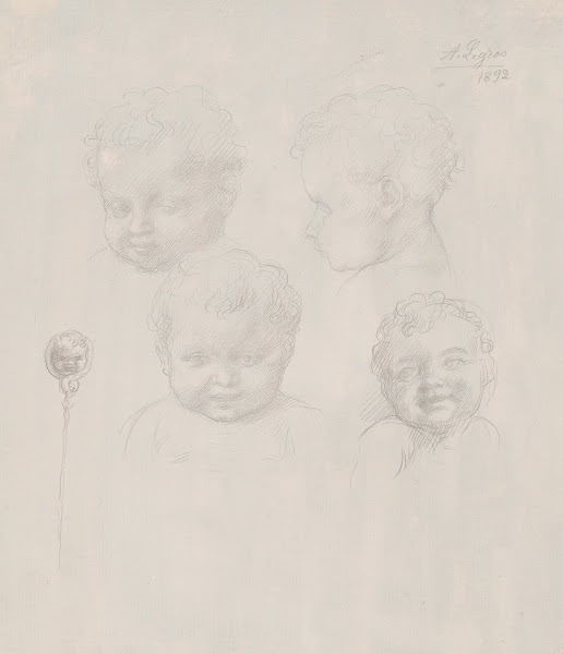 Sketch for Childrens Heads 1892