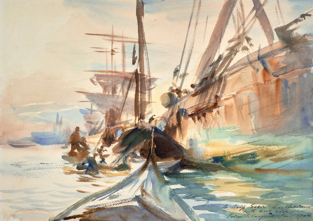 Unloading Boats 1904