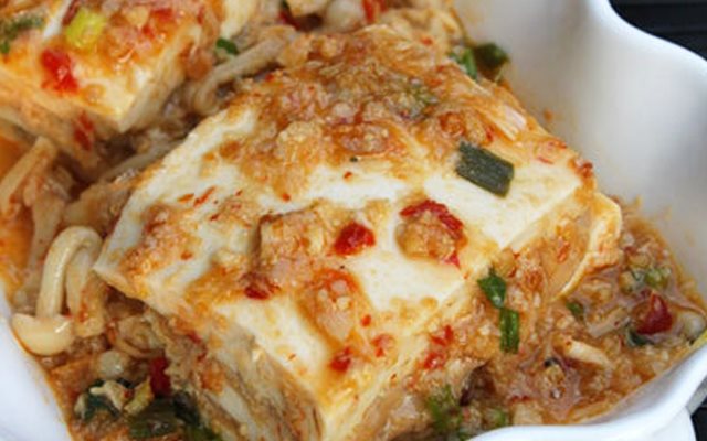 Đậu Hũ Non Hấp Tôm Thịt Sốt Chua Ngọt