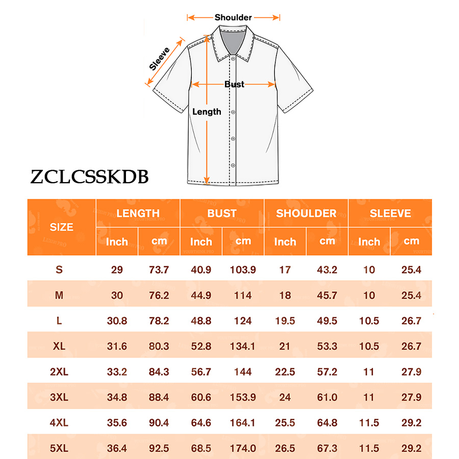 AOP Normal collar shirt double pocket version - bamboo hemp