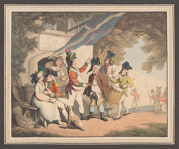 Soldiers recruiting 1798