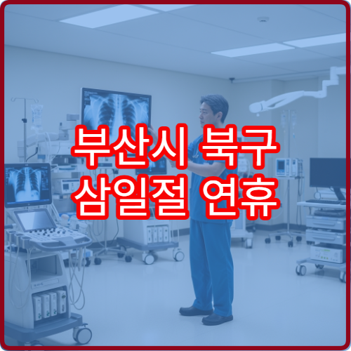 부산시 북구 삼일절 연휴 약국 찾기 공휴일 포함 당번약국 운영 정보