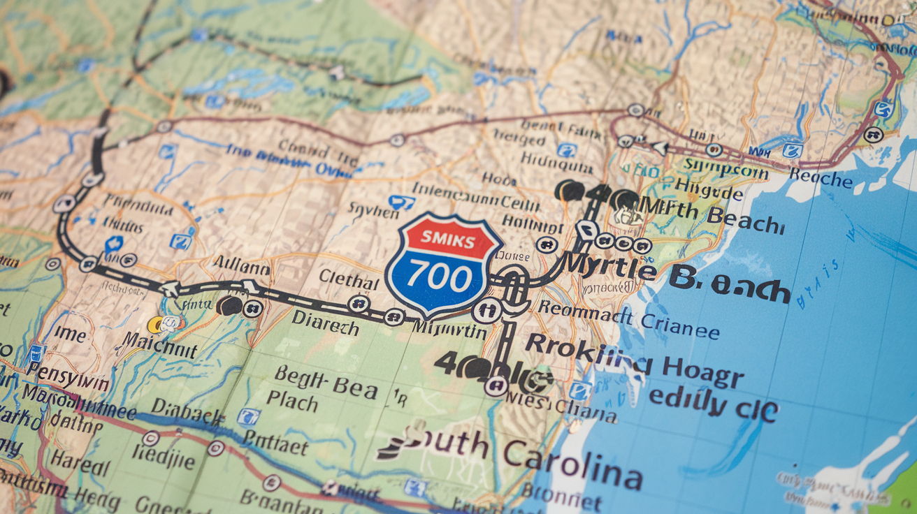 Drive Time from Allentown to Myrtle Beach SC