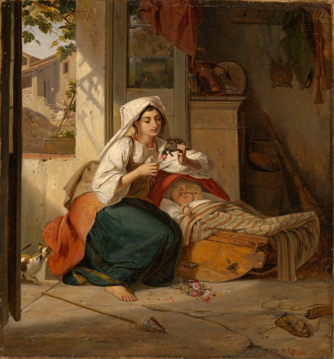 Italienerin an der Wiege 1834
