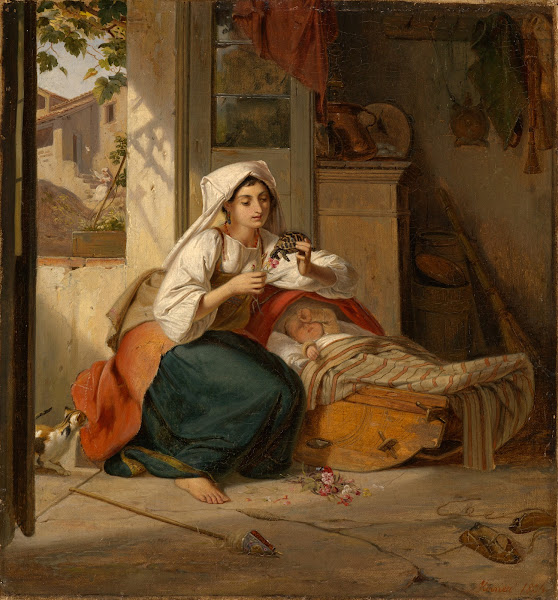 Italienerin an der Wiege 1834