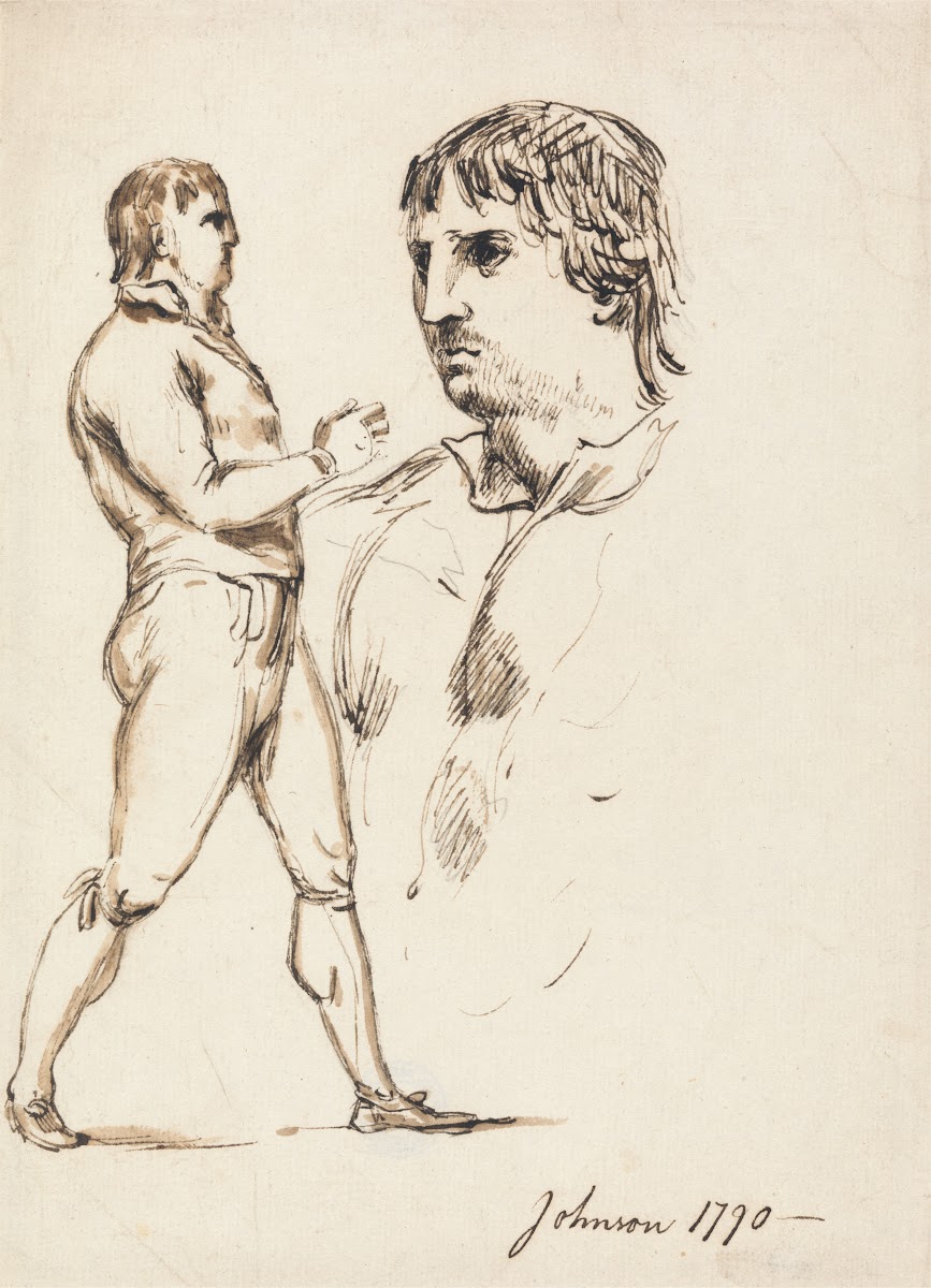 Portrait of the Pugilist Johnson 1790