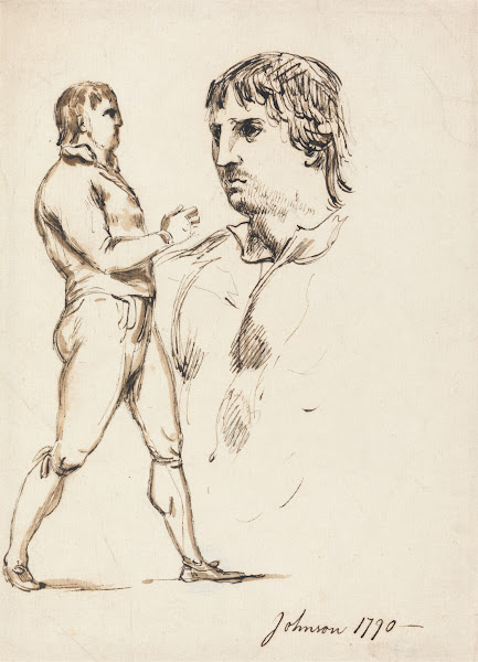 Portrait of the Pugilist Johnson 1790
