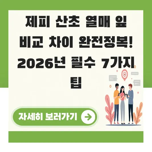 제피 산초 열매 잎 비교 차이