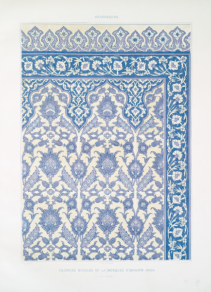 Arabesques faïences murales de la mosquée dIbrahym Agha XVIe siècle 2 1877