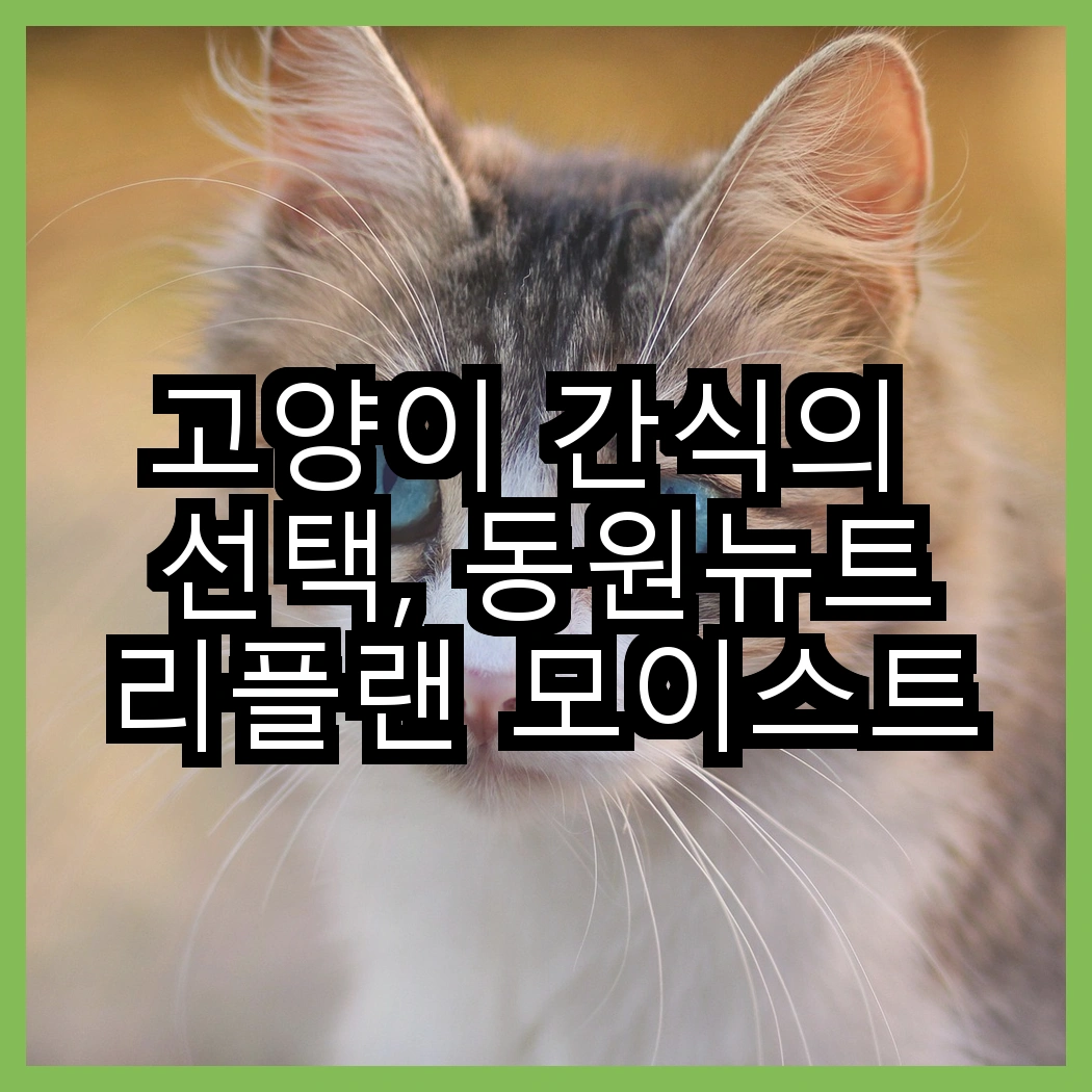 고양이 간식의 선택, 동원뉴트리플랜 모이스트루 vs 습식캔, 어떤 맛이 더 끌릴까? 썸네일