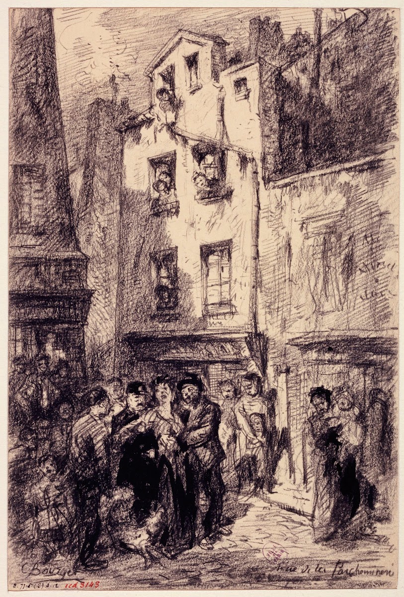 La Rue De La Parcheminerie Arrestation Dune Fille 1855 1912