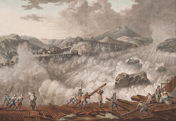 Vue de Sarpen ou Sarps Foss 1787  1791