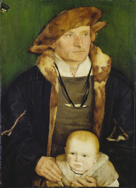Portrait of Hans Urmiller and his Son ca 1525