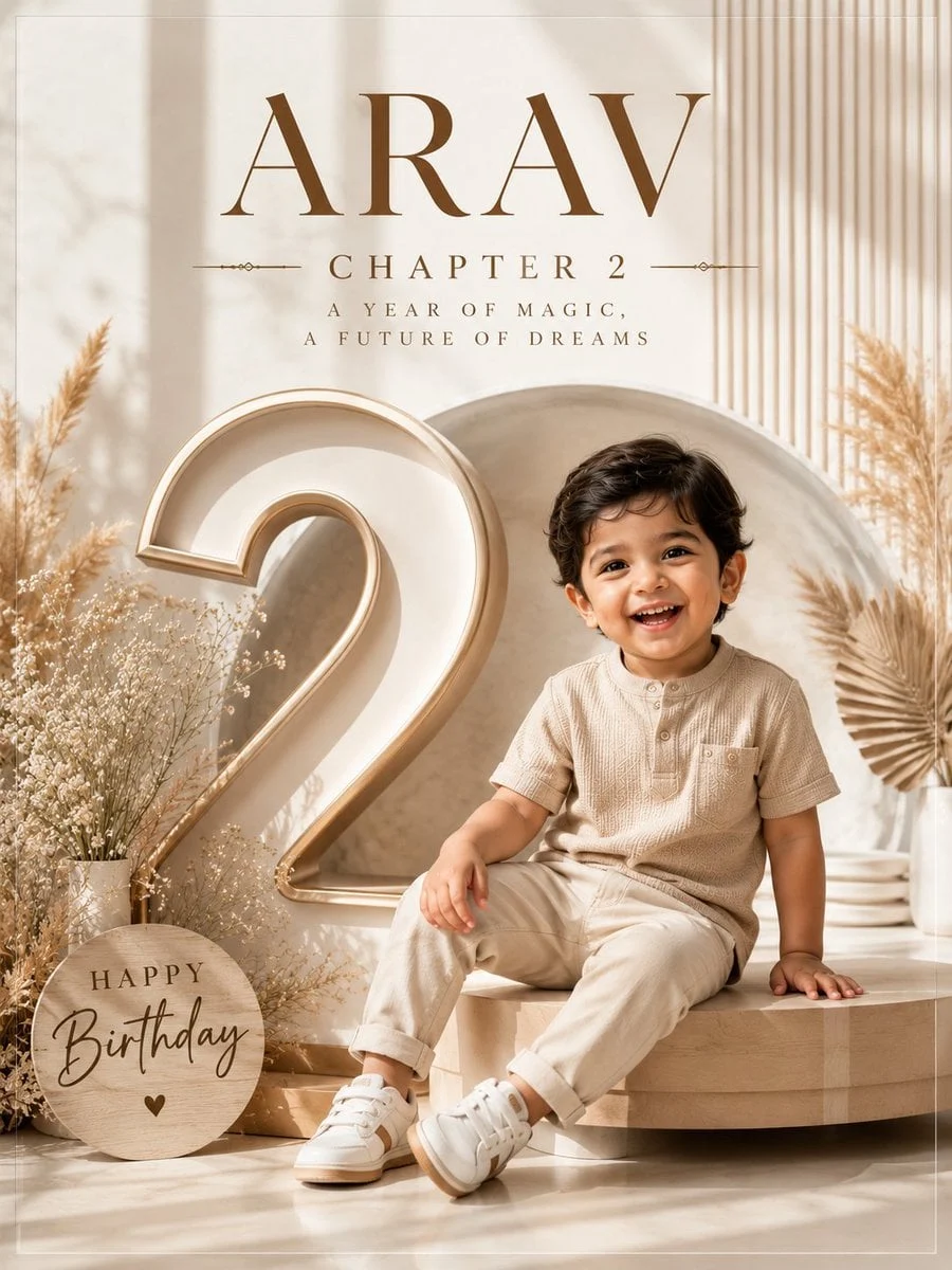 Póster de cumpleaños de lujo profesional 3
