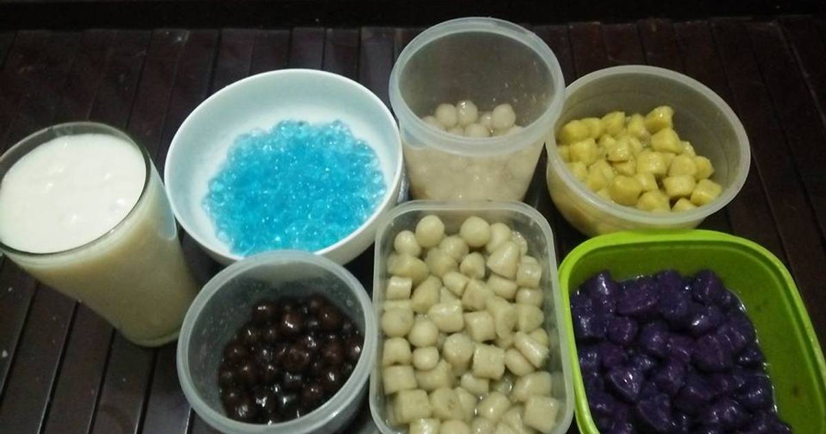 Chè khoai lang dẻo mix trân châu
