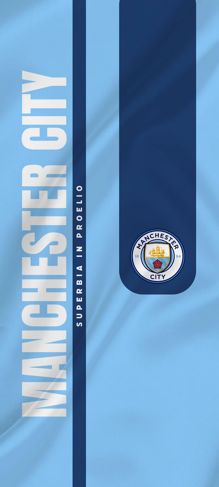 Manchester City Football Club Wallpaper - Digital Sports Graphic 2K iPhone Wallpaper (1843x4096)