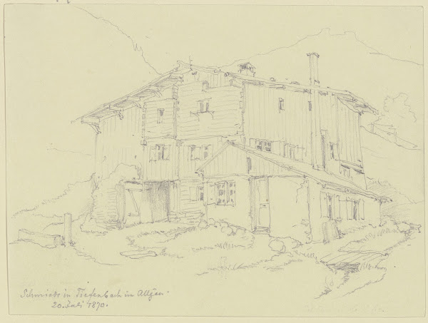 Schmiede in Tiefenbach im Allgäu 1870