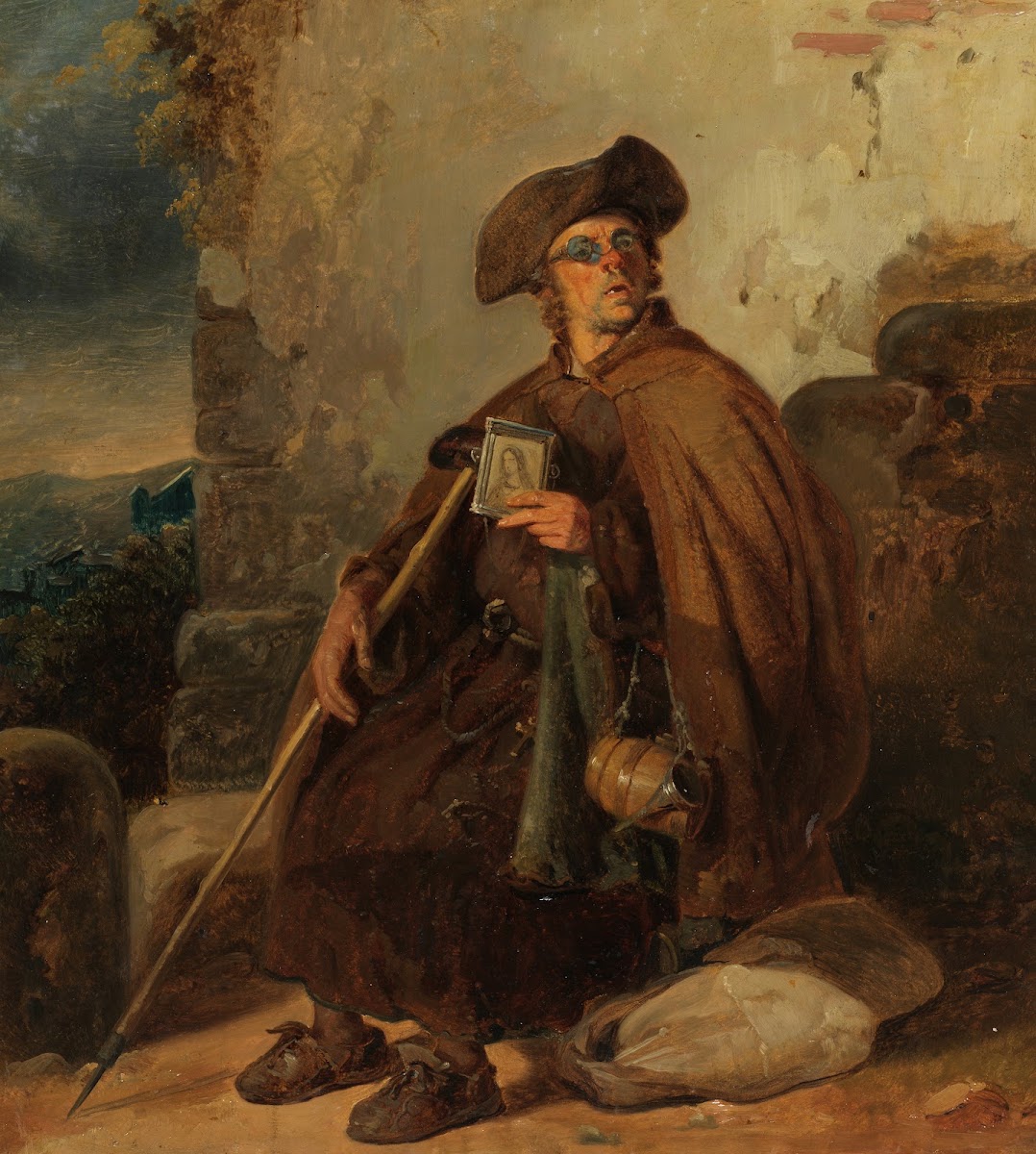 Sitzender Pilger 1832 1836