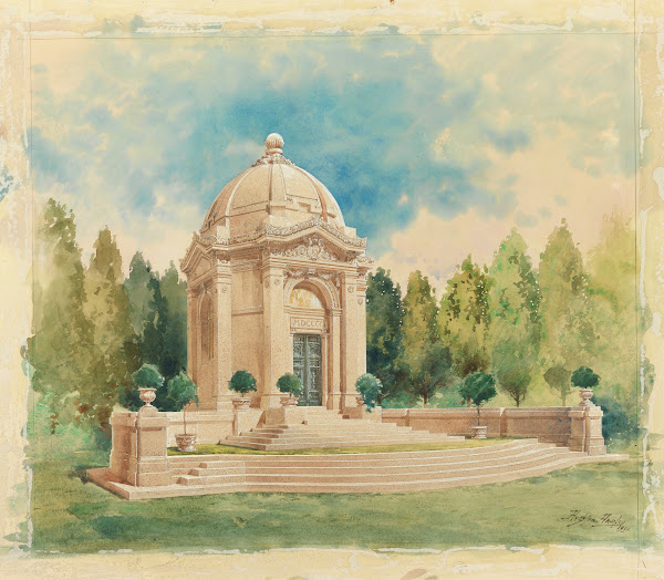 Rendering For Bliss Family Mausoleum 1901