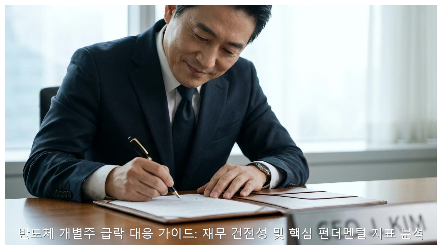 반도체 개별주 급락 대응 가이드: 재무 건전성 및 핵심 펀더멘털 지표 분석 핵심 안내 및 분석 인포그래픽 (8)