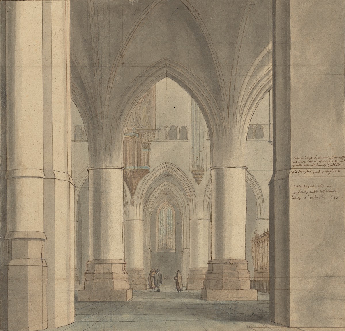The Choir and North Ambulatory of the Church of Saint Bavo Haarlem 1634