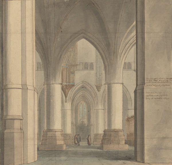 The Choir and North Ambulatory of the Church of Saint Bavo Haarlem 1634