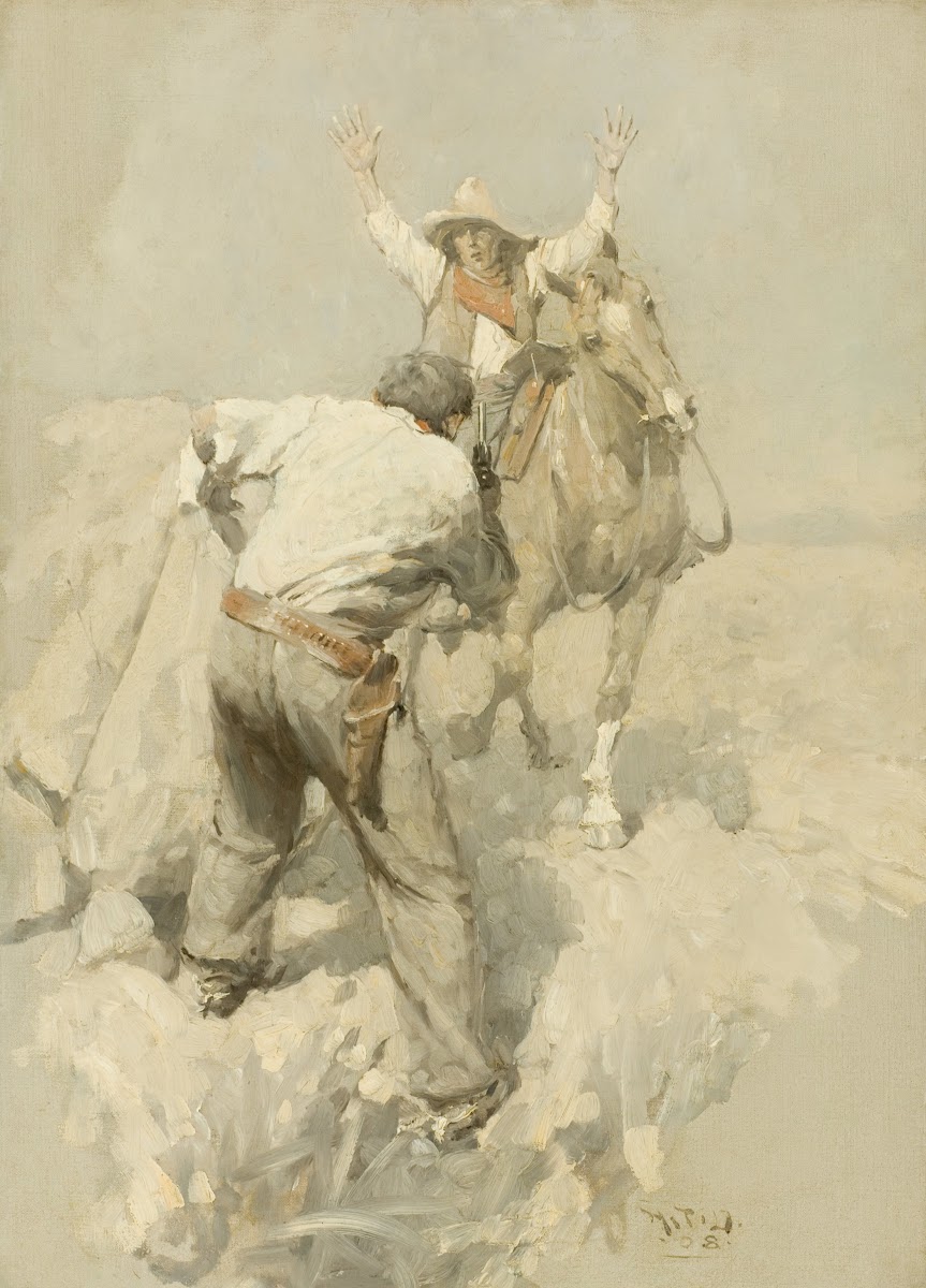 The Pony Express Rider And Road Agent 1908
